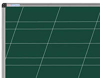 Дошка магнітна для крейди в алюмінієвій рамі 45х60 см UkrBoards. Крейдова зелена дошка у рамці, фото 4
