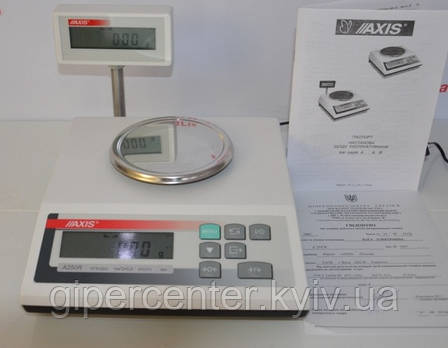Ваги ювелірні AXIS AD300R до 300 г, дискретність 0,001 г, фото 2