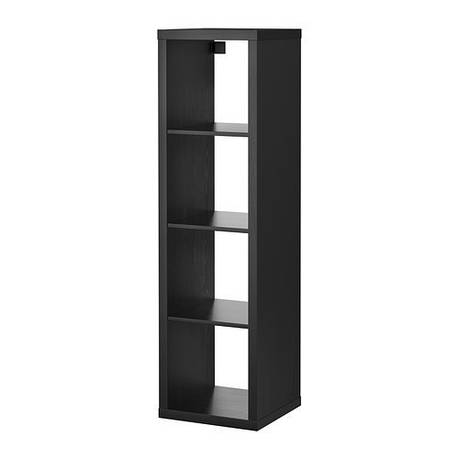 КАЛЛАКС Стеллаж 1х4, чорний, 40275846, IKEA, ИКЕА, KALLAX, фото 2