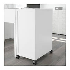 МІККЕ Комод на коліщатках, білий, 90213078, IKEA, ІКЕА, MICKE, фото 2
