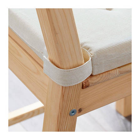 ЮСТИНА Подушка на стілець, натуральний, 90175000, IKEA, ІКЕА, ЮСТИНА, фото 2