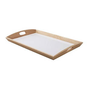 КЛАКК Піднос, каучукове дерево, 06410406, IKEA, ІКЕА, KLACK, фото 2