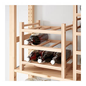 ХУТТЕН Подставка для 9 бутылок, массив дерева, 70032451, IKEA, ИКЕА, HUTTEN, фото 2