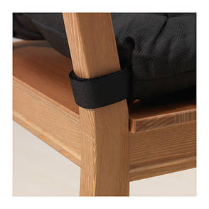 МАЛИНДА Подушка на стілець, чорний, 00333122, ІКЕА, IKEA, МАЛИНДА, фото 2