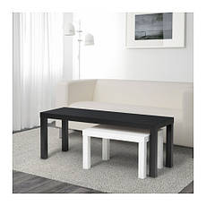 ЛАКК Комплект столов, 2 шт, черный, белый, 40349263, ИКЕА, IKEA, LACK, фото 3