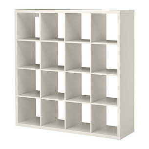 КАЛЛАКС Стелаж 4х4 скриньки, білий, 30275861, ІКЕА, ІКЕА, KALLAX, фото 2