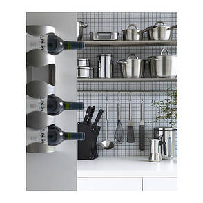 ВУРМ Підставка для 4 пляшок, нержавіюча сталь, 30055760, ІКЕА, IKEA, VURM, фото 2