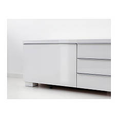 БЕСТО БУРСА Тумба під ТВ, глянцевий білий 30269129, IKEA, ІКЕА, BESTA BURS, фото 3