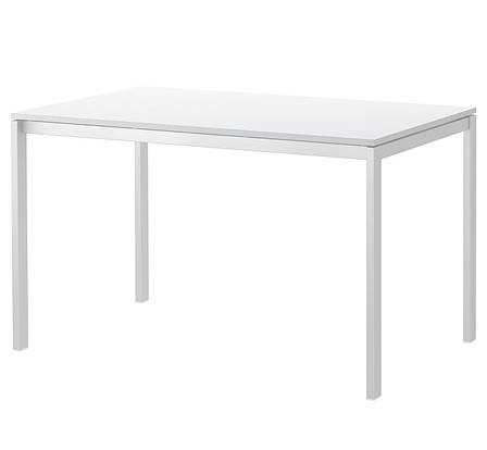 МЕЛЬТОРП Стіл, білий, 125x75 см, 19011777, ІКЕА, IKEA, MELLTORP, фото 2