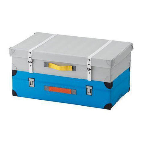 ФЛЮТТБАР Валізу для іграшок, блакитний, 00328837, ІКЕА, IKEA, FLYTTBAR, фото 2