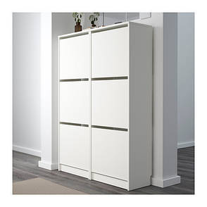 БІССА Комод для взуття, 3 ящики, білий, 10242739, IKEA, ІКЕА, BISSA, фото 2