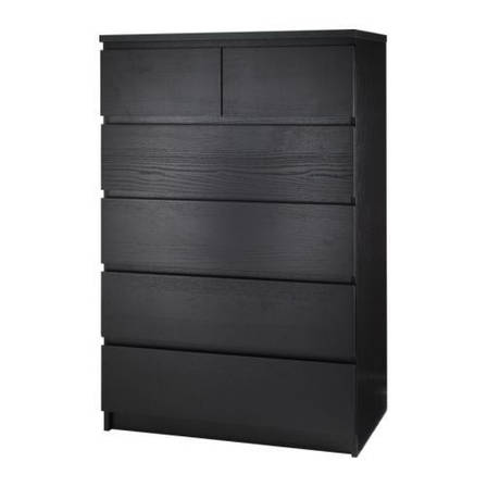 МАЛЬМ Комод, 6 ящиків, венге, 10103347, ІКЕА, IKEA MALM, фото 2