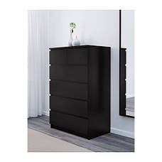 МАЛЬМ Комод, 6 ящиків, венге, 10103347, ІКЕА, IKEA MALM, фото 3