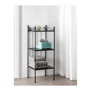 РЕНШЭР Стелаж, чорний, 10093763, IKEA, ІКЕА, RONNSKAR, фото 2