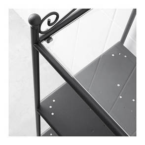 РЕНШЭР Стелаж, чорний, 10093763, IKEA, ІКЕА, RONNSKAR, фото 2
