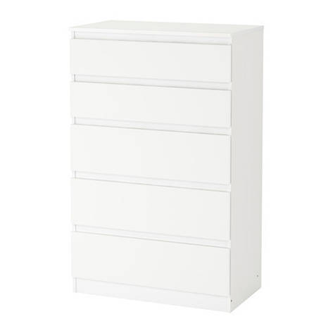 Комод IKEA KULLEN 5 ящиків білий 70х112 см 203.936.62, фото 1