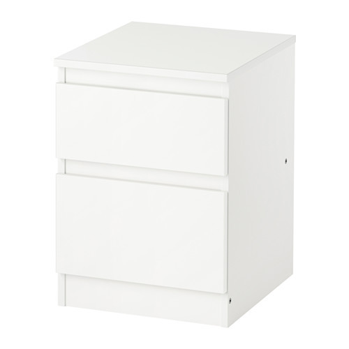 Комод IKEA KULLEN 2 ящики білий 35х49 см 803.092.41
