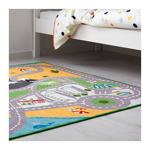 ЛЕКПЛАТС Килимок, короткий ворс, різнобарвний, 20101871, ІКЕА, IKEA, LEKPLATS, фото 2