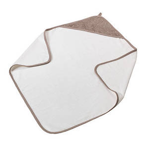 ОЛЬСКАД Рушник з капюшоном, білий, бежевий, 30290201, IKEA, ІКЕА, ALSKAD, фото 2