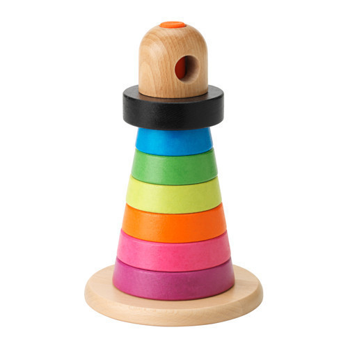 МУЛА Пирамидка, разноцветная, бук, 50294887, IKEA, ИКЕА, MULA