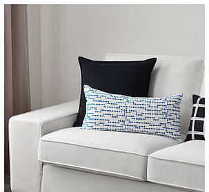 АВСИКТЛИГ Подушка, блакитний/білий, 30x60 см, 40345811 ІКЕА, IKEA, AVSIKTLIG, фото 2