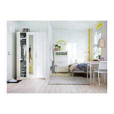 БРИМНЭС платтяна Шафа 3-дверний, білий, 70245853 ІКЕА, IKEA, BRIMNES, фото 2