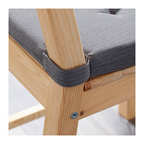 ЮСТИНА Подушка на стілець, сірий, 61075006, IKEA, ІКЕА, ЮСТИНА, фото 2