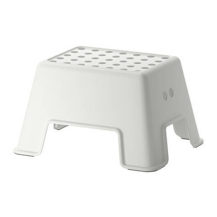 БОЛЬМЕН Табурет-сходи, білий, 60265163, IKEA, ІКЕА, BOLMEN, фото 2