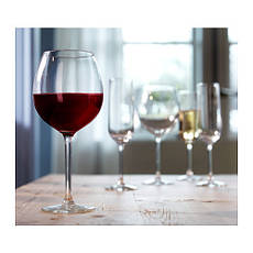 ХЕДЕРЛИГ Набір бокалів для вина, прозоре скло, 00154870, IKEA, ІКЕА, HEDERLIG, фото 3
