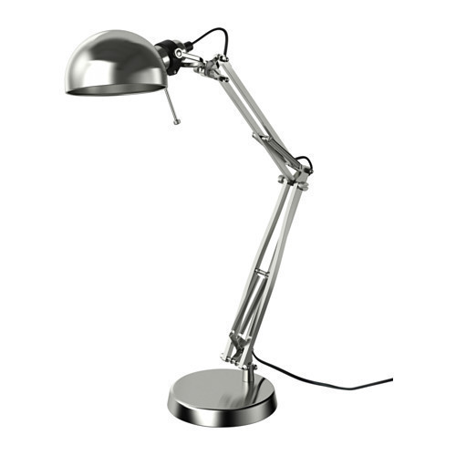 ФОРСО Лампа робоча, нікельований, 80146763, ІКЕА, IKEA, FORSA