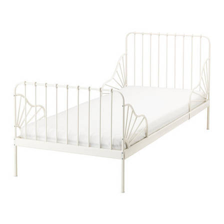 МИННЕН Каркас розсувний ліжка, білий 80х200, 29123958, IKEA, ІКЕА, MINNEN, фото 2
