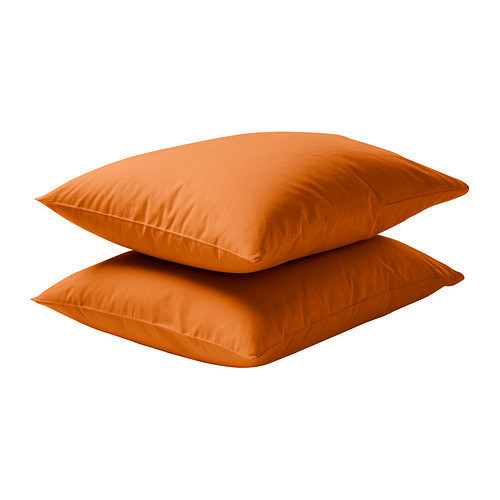 ДВАЛА Наволочка на подушку, помаранчева, 30289636, IKEA, ІКЕА, DVALA