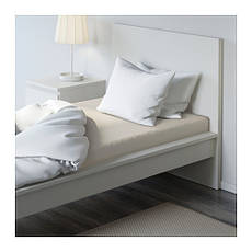 ДВАЛА Простыня натяжная, бежевый, 90х200, 00150042, IKEA, ИКЕА, DVALA, фото 3