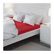 ДВАЛА Простирадло натяжна, червоний, 140х200 см, 60149951, IKEA, ІКЕА. DVALA, фото 3