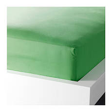 ДВАЛА Простирадло натяжна, зелений, 180х200 см, 00296474, IKEA, ІКЕА, DVALA, фото 2
