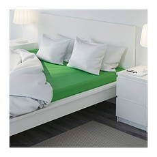 ДВАЛА Простирадло натяжна, зелений, 180х200 см, 00296474, IKEA, ІКЕА, DVALA, фото 3