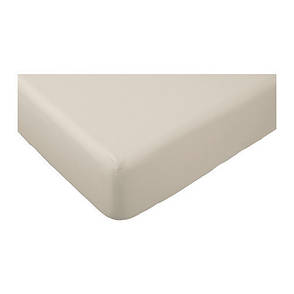 ДВАЛА Простирадло натяжна, бежевий, 180х200 см, 20150041, IKEA, ІКЕА, DVALA, фото 2