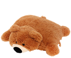 Подушка-Іграшка Ведмедик 45 см Коричнева
