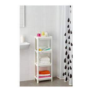 ВЕСКЕН, Стелаж білий, пластик, 40307866, ІКЕА, IKEA, VESKEN, фото 2