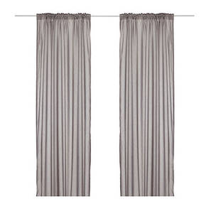 ВИВАН Гардины, 1 пара, серый, 145x300 см, 00297567, ИКЕА, IKEA, VIVAN, фото 2