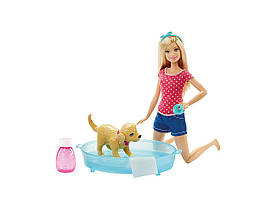 Лялька Барбі купання цуценяти Barbie Splish Splash Pup and Doll Playset