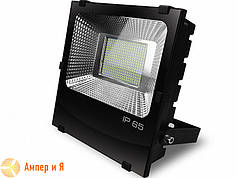 Прожектор світлодіодний чорний із радіатором EUROELECTRIC LED SMD 200 W 6500 K