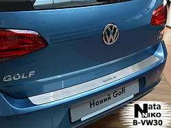 Накладка на задній бампер Volkswagen Golf VII 5d *2012-2020