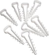 Кріплення для плоского кабелю (дюбель-ялинка) П2 (TUD1) (100 шт.). Захопи., фото 1