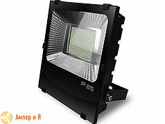 Прожектор світлодіодний чорний із радіатором EUROELECTRIC LED SMD 150 W 6500 K
