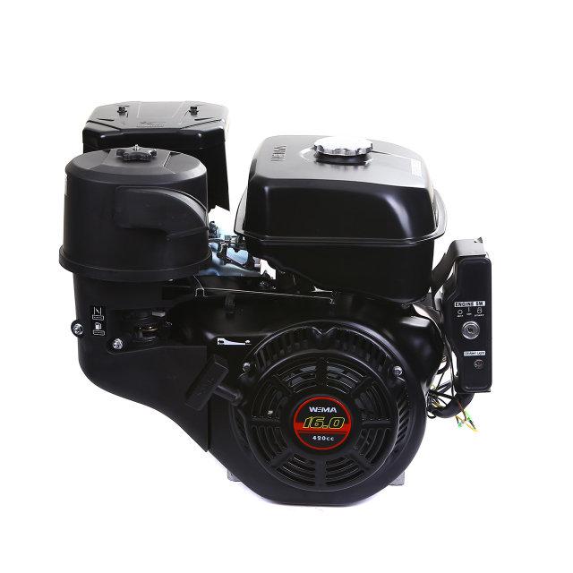 Двигун бензиновий WEIMA WM190FE-S NEW (16 л.с., шппонка, вал 25 мм, електростарт, бак 6,5 л)