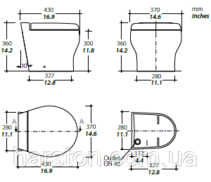 Туалет для яхты Tecma Elegance 2G Cut - фото 4 - id-p635928014