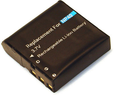 Батарея для CASIO NP-40DBA, NP-40, NP-40DCA, Exilim: EX-Z1050, EX-Z1080, EX-Z30, EX-Z40, EX-Z400, EX-FC100, фото 1