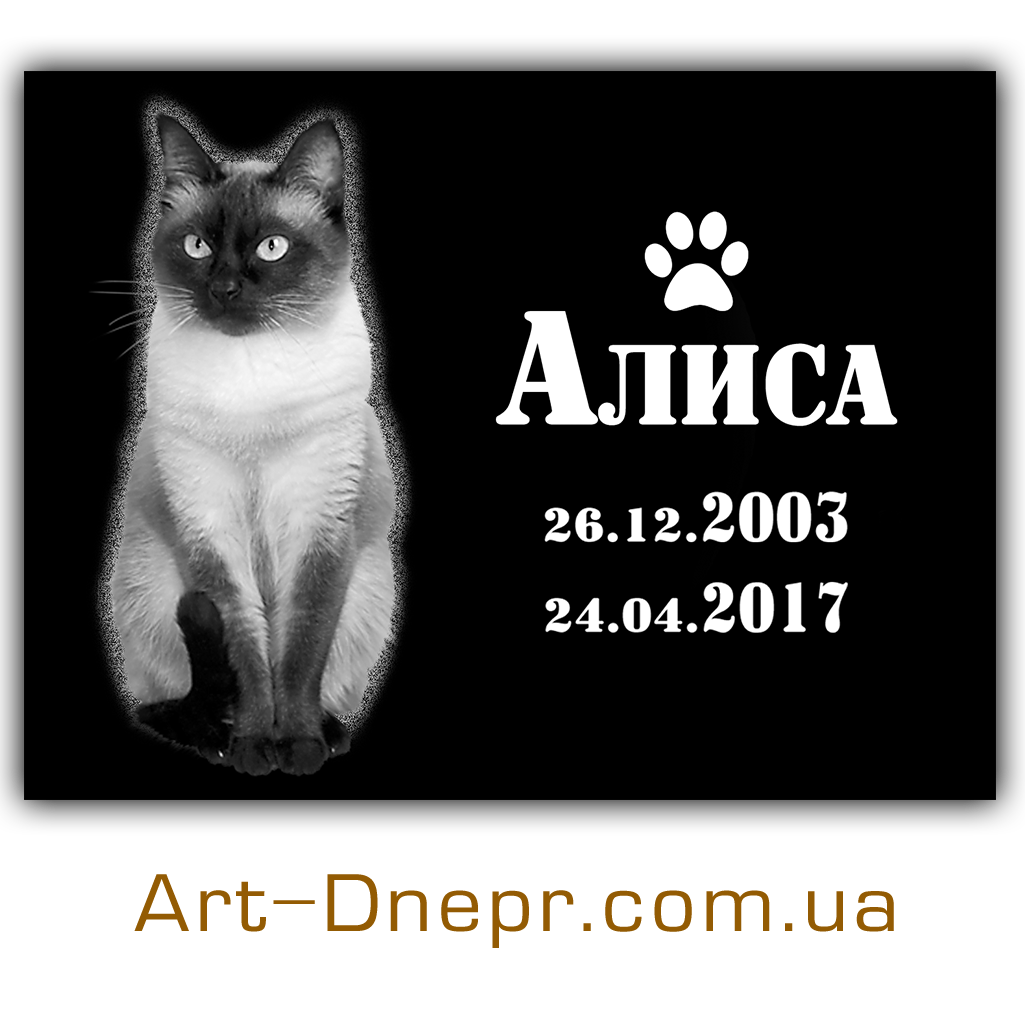 Табличка тваринам 130х180 мм