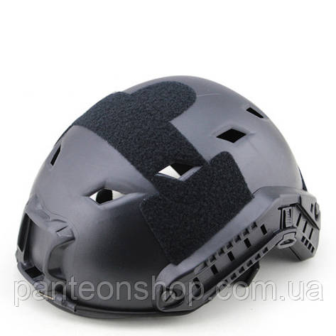 Страйкбольний шолом FAST BJ BLACK отвори ромб L (Airsoft / Страйкбол), фото 1